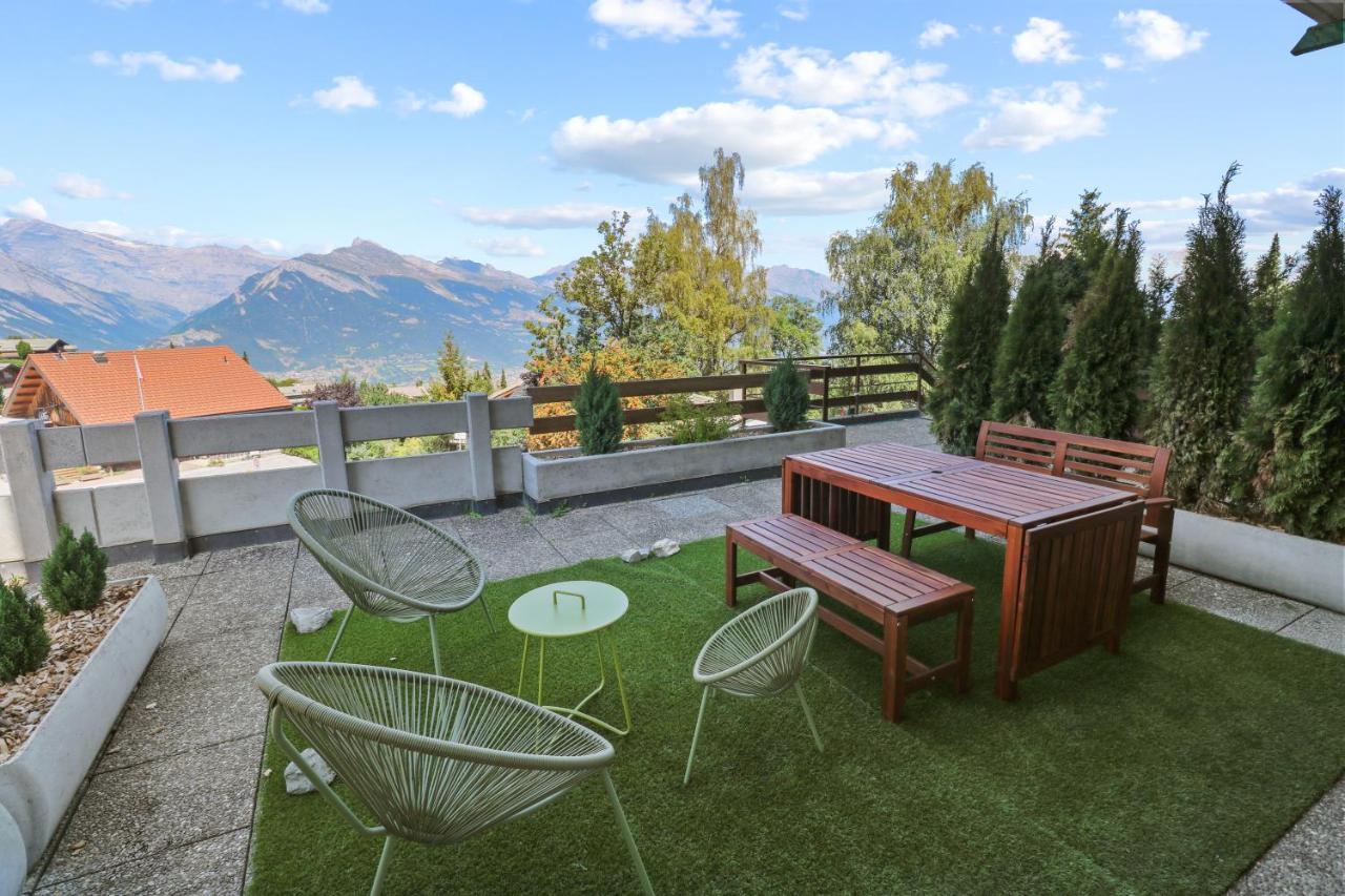 Le Cocon à Leo - Superbe appartement avec piscine Nendaz Extérieur photo